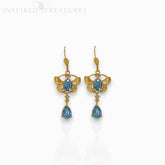 Orchid Delight Blue - Earrings